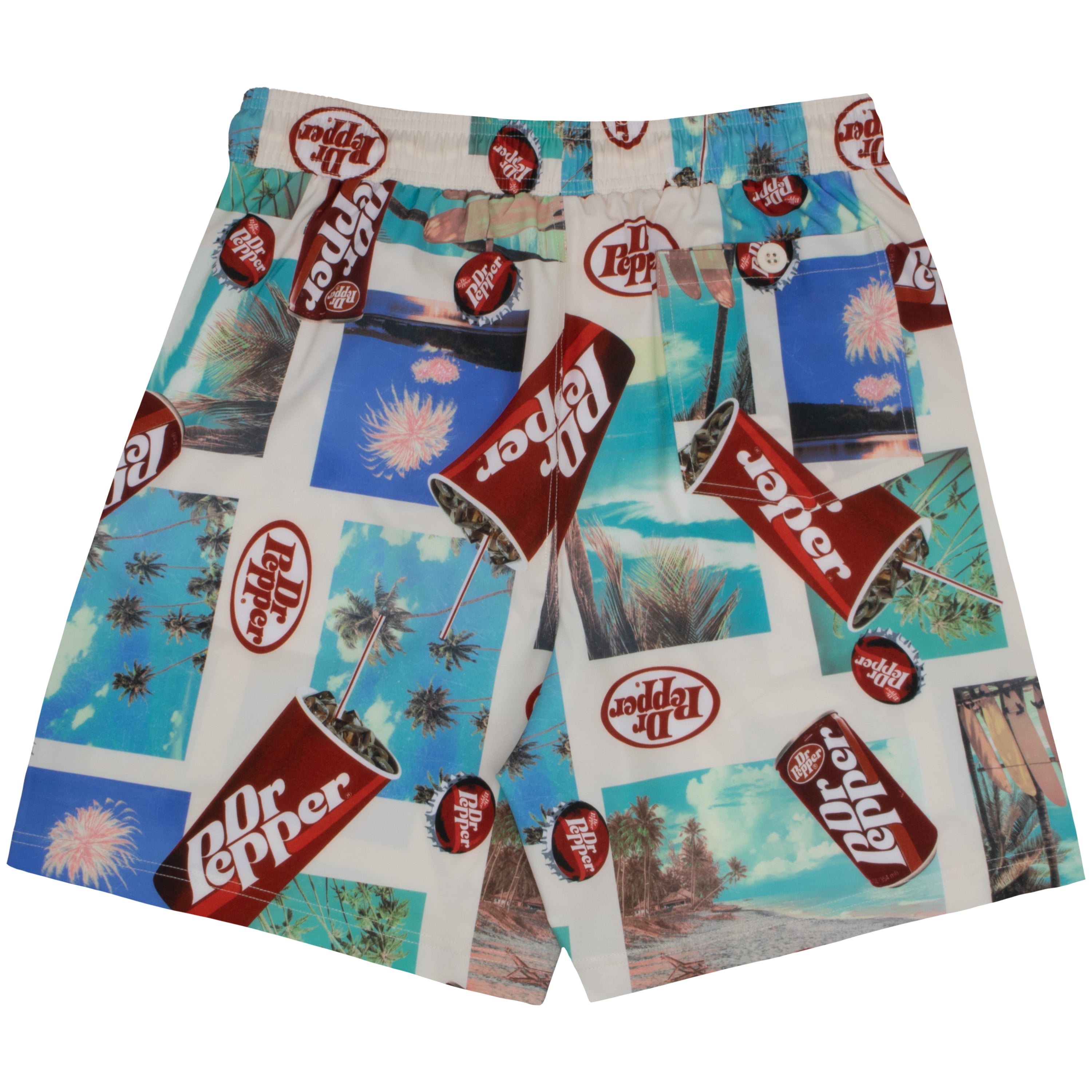 Dr. Pepper Men's & Big Men's Swim Shorts, Sizes S-3XL