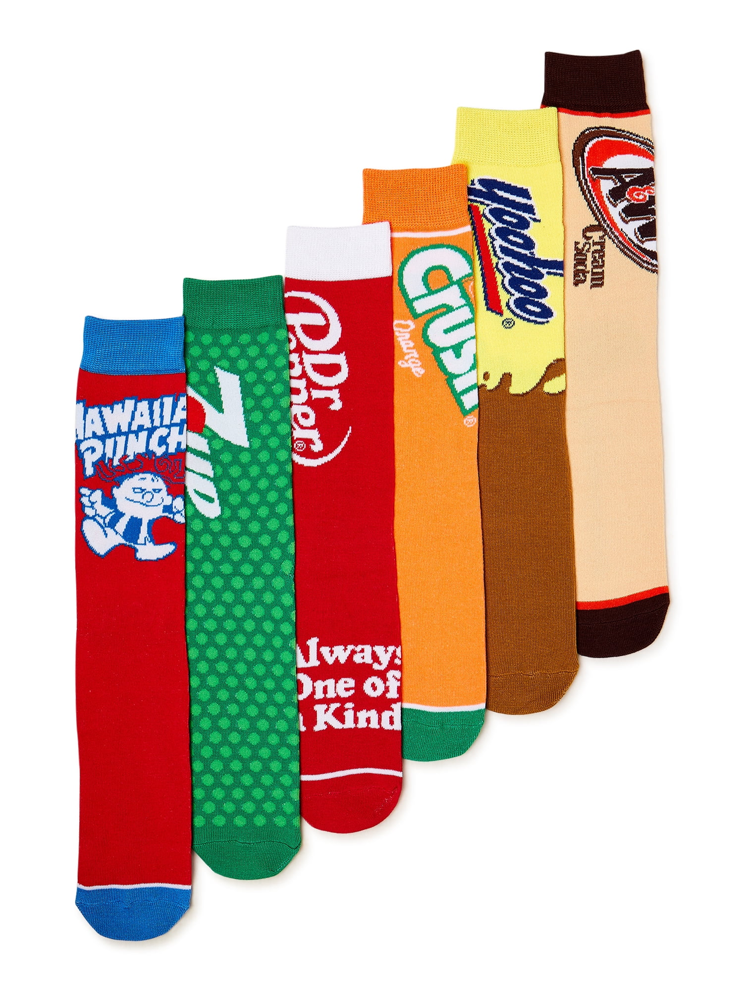 Cool Socks Dr Pepper Retro Fun Print Novelty Crew Socks for Men - Walmart .com