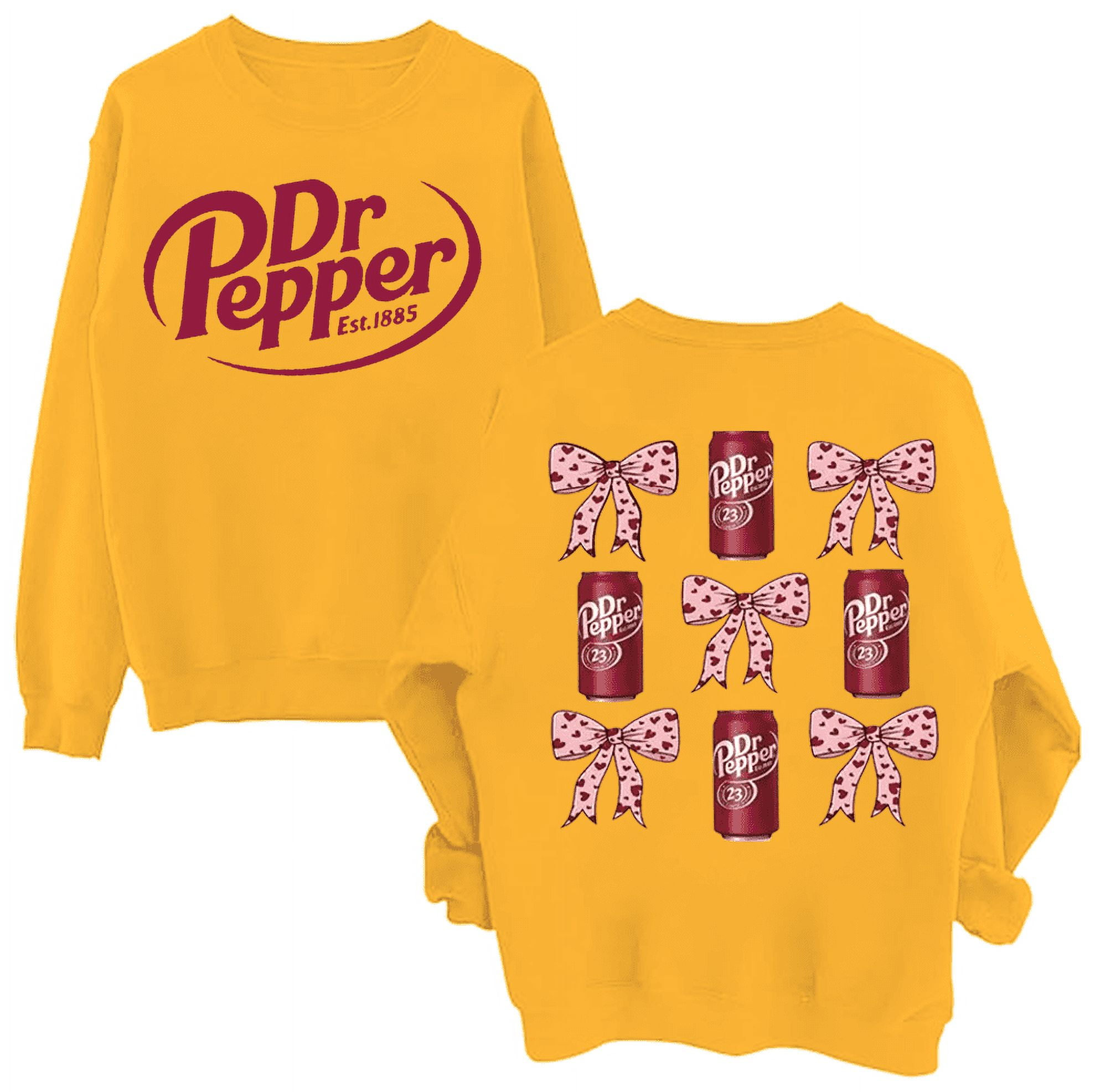 Dr Pepper Pink Coquette Bow Sweater, Dr Pepper Sweatshirt, Dr Pepper ...