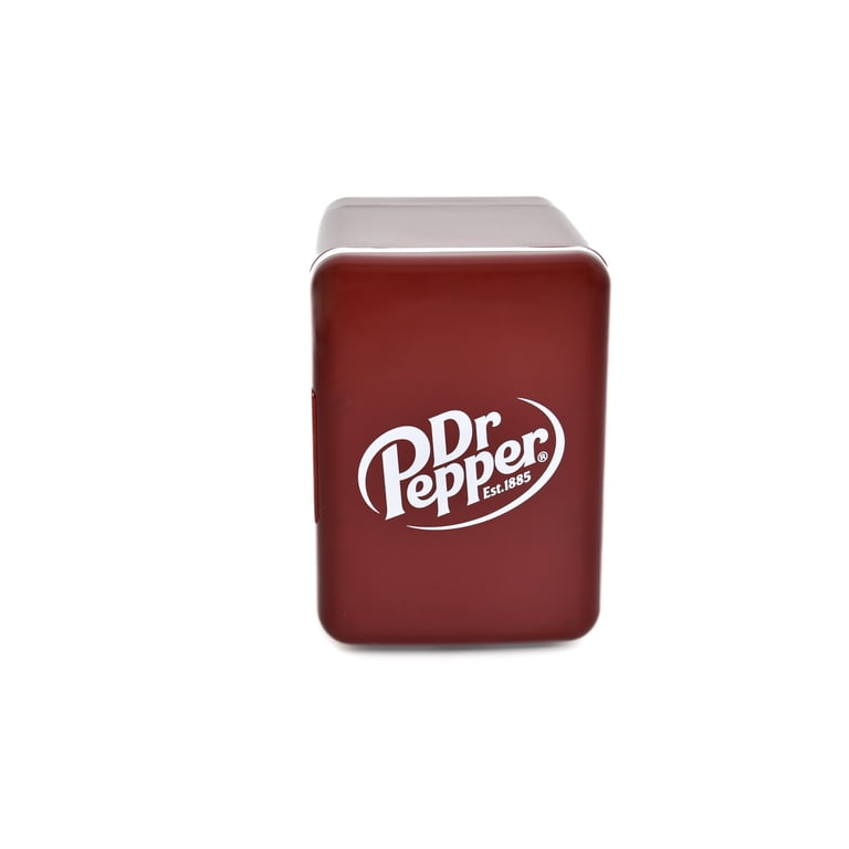 Dr. Pepper, Portable Mini Fridge Cooler, MIS135DRP, Burgundy