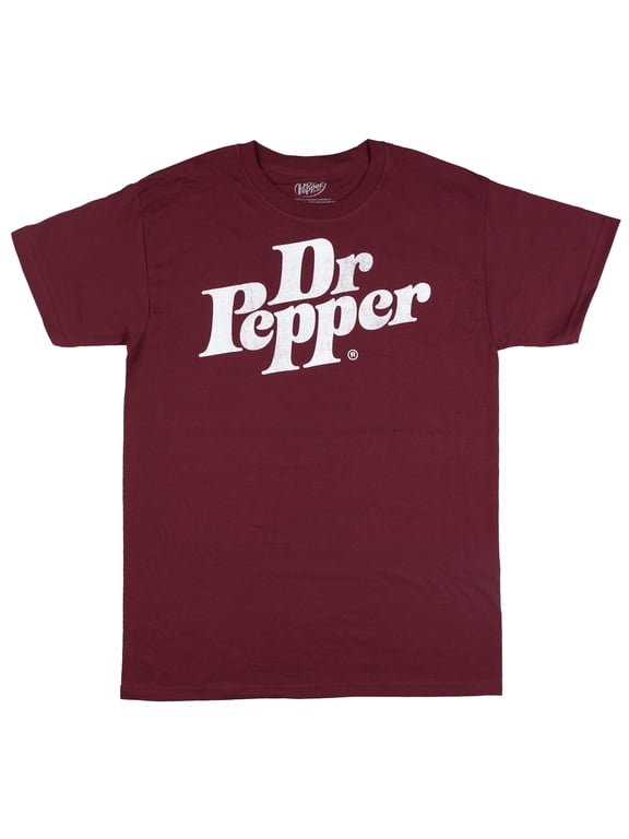 Dr. Pepper Shirt Men's Destressed Logo Short Sleeve Graphic Tee