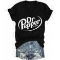 thumbnail image 1 of Dr Pepper Shirt Women Men Dr Pepper Costume Short Sleeve Vneck Tees, 1 of 6