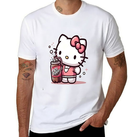 Dr Pepper Short-Sleeved T-Shirt Pure Cotton Shirt Round-Neck Top Soft Suitable For Both Men And Women Casual Home Wear For Summer And Outdoor Activities