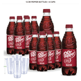 Dr Pepper Soda, 12 Bottles, 16.9 fl oz Each with 4x Disposable Cups ...