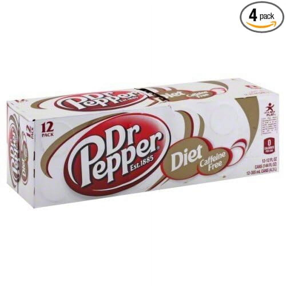 Dr Pepper Soda 12 X 12 Fl Oz (Pack of 4) (Diet Caffeine Free) by Dr. Pepper