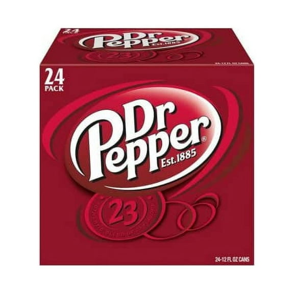 Dr Pepper Soda, 12 fl oz, 24 pack