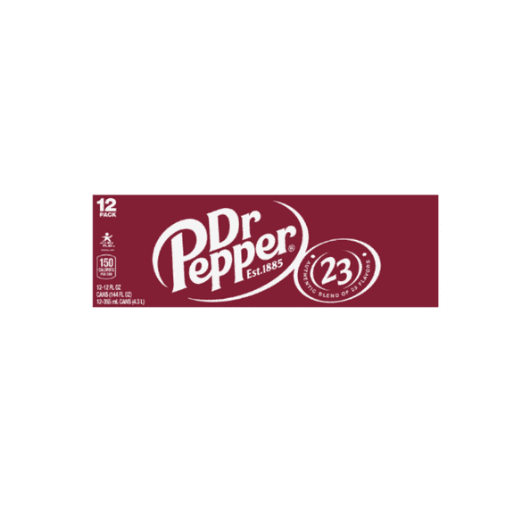 Dr Pepper Soda, 12 fl oz Cans, 12 Pack