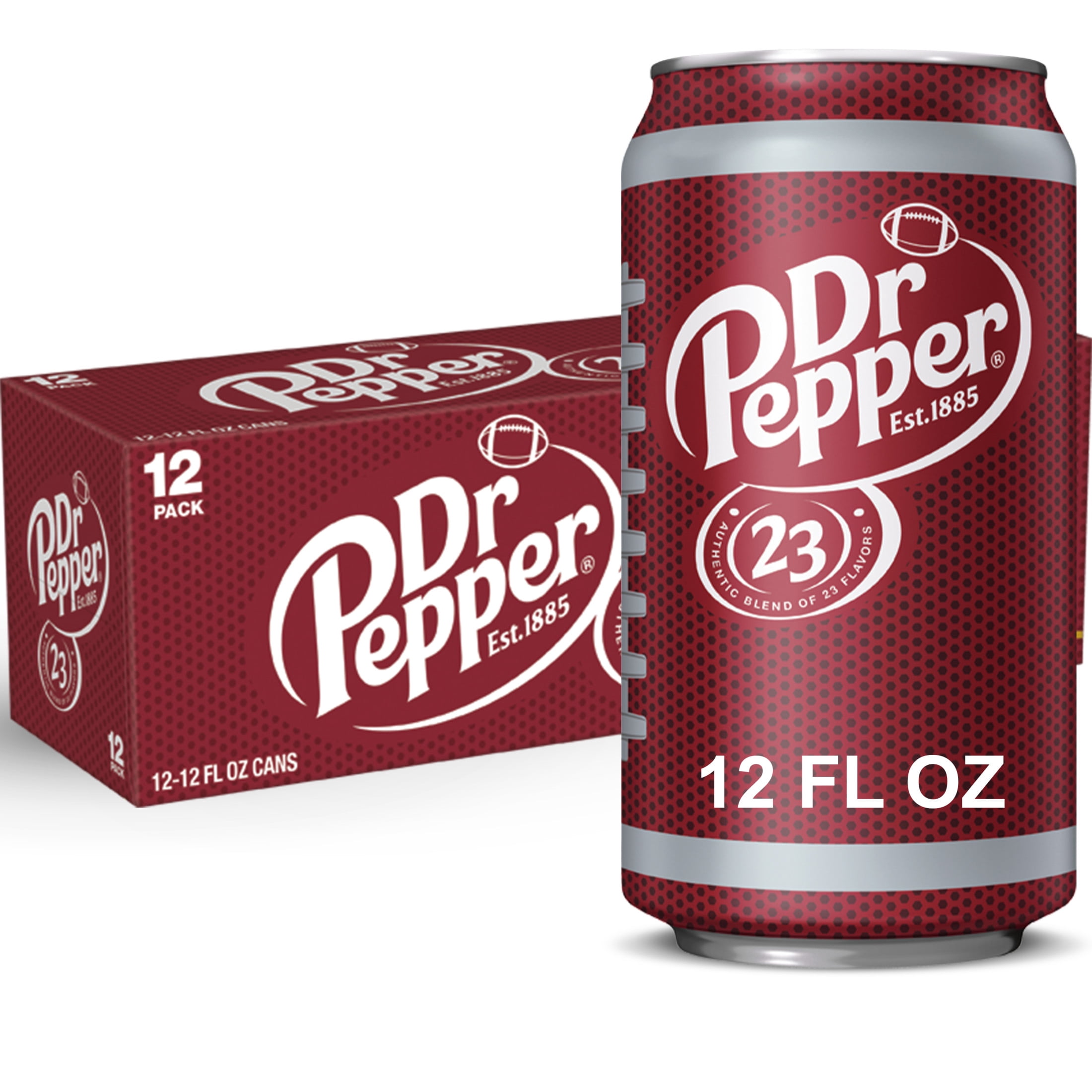 Dr Pepper Soda Pop, 12 fl oz, 12 Pack Cans
