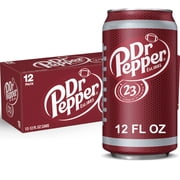 Dr Pepper Soda Pop, 12 fl oz, 12 Pack Cans