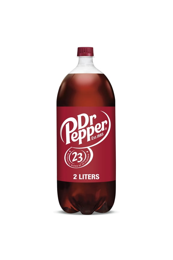 Dr Pepper Soda Pop, 2 L, Bottle