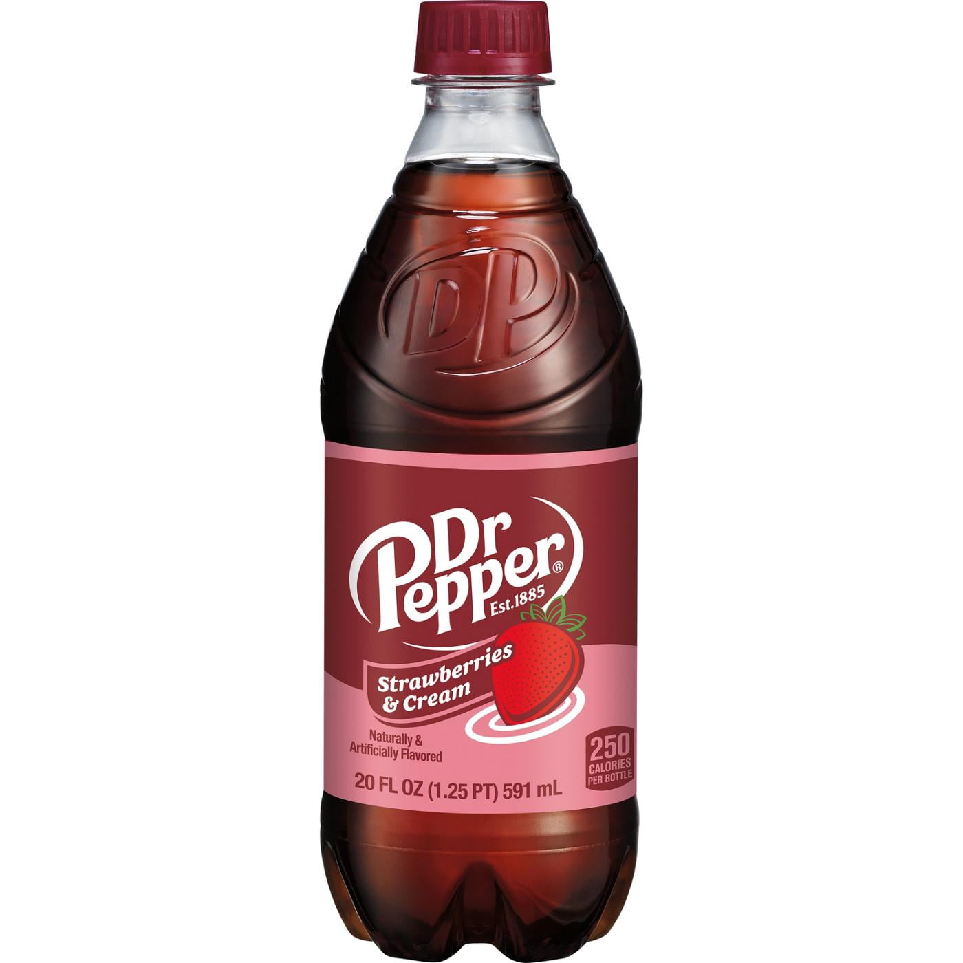 Dr Pepper Strawberries & Cream - 20 fl oz - Walmart.com