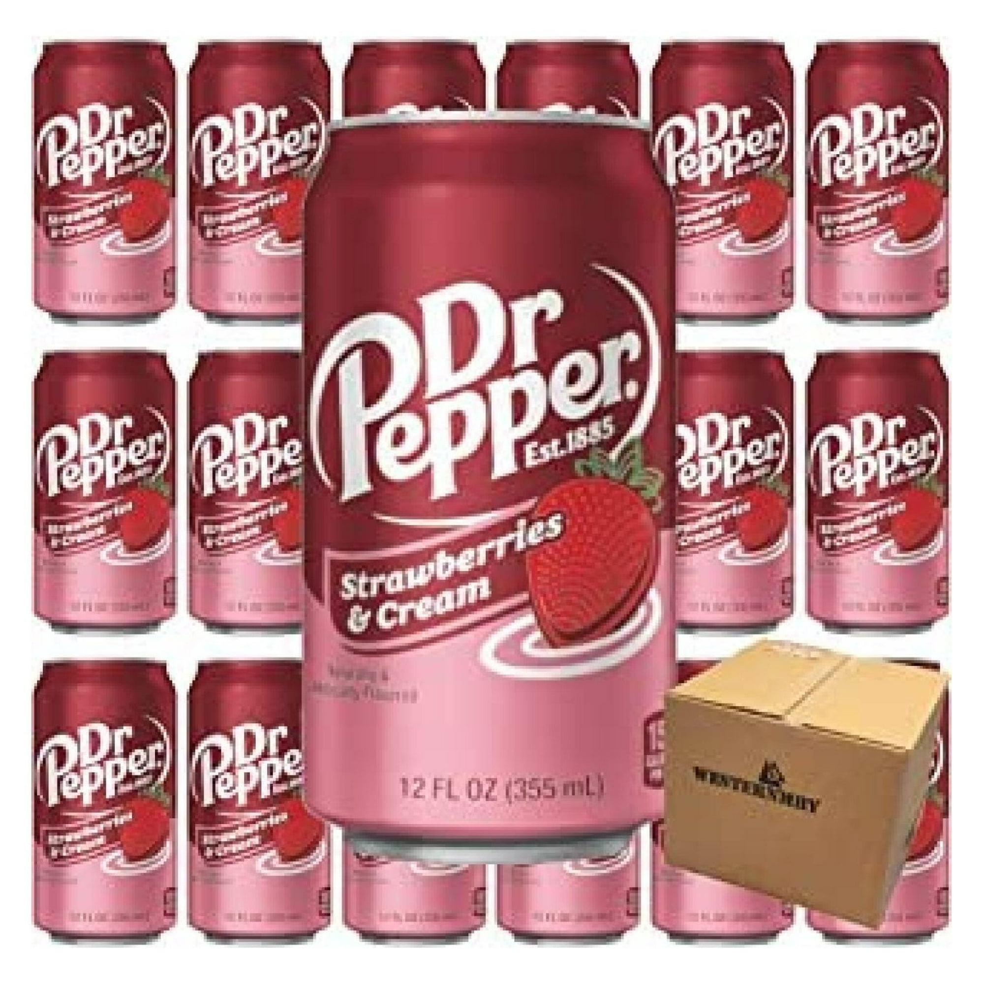 DR PEPPER STRAWBEERY CREAM 12PK