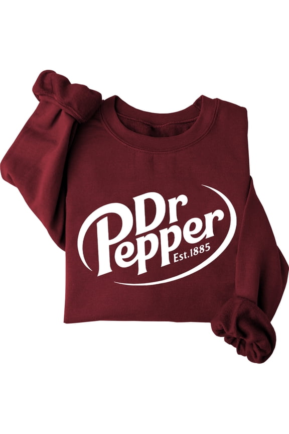 Dr Pepper Sweatshirt Women Men Dr Pepper Costume Shirt Long Sleeve Crewneck Shirts