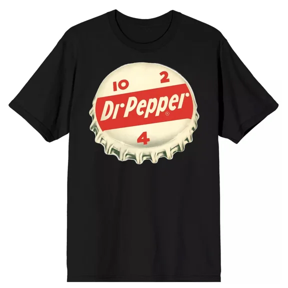 Dr. Pepper T-Shirt Men's Bottle Cap Graphic