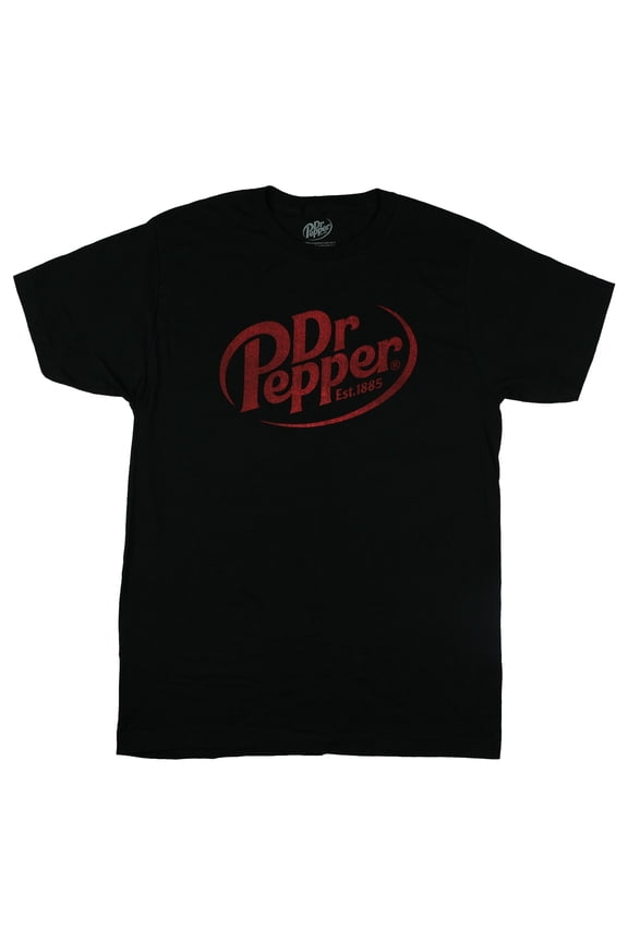 Dr Pepper T-Shirt Men's Cherry Soda Logo Design Adult Graphic Print Tee