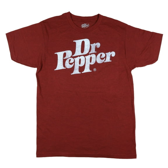 Dr. Pepper T-Shirt Men's Distressed Logo Design Adult Graphic Print Tee
