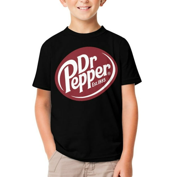 Dr Pepper T-Shirts for Boys Girls, Kids 3D Print Short Sleeve, Unisex Crew Neck Tee Shirts for Youth