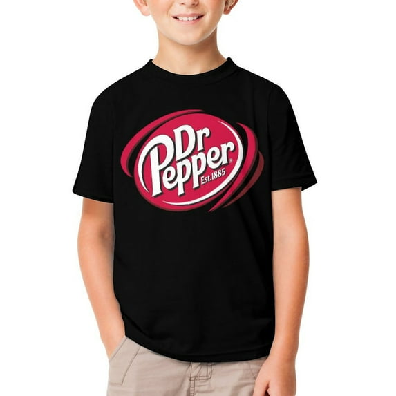 Dr Pepper T-Shirts for Boys Girls, Kids 3D Print Short Sleeve, Unisex Crew Neck Tee Shirts for Youth