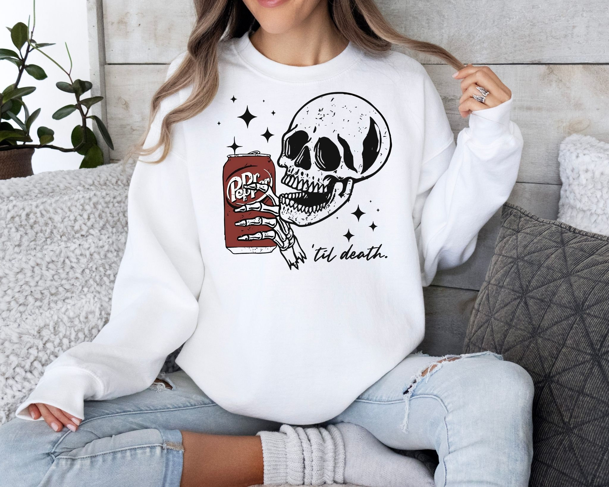 Cute skeleton sweatshirt sale