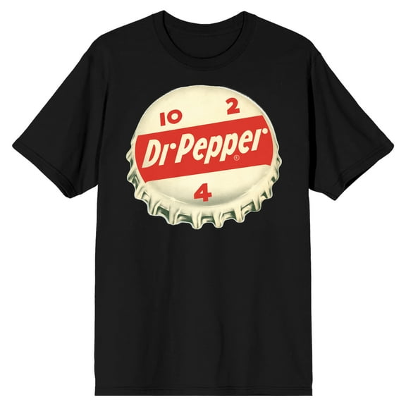 Dr Pepper Vintage Ad 10, 2, 4 Men's Black Short Sleeve Tee-Medium