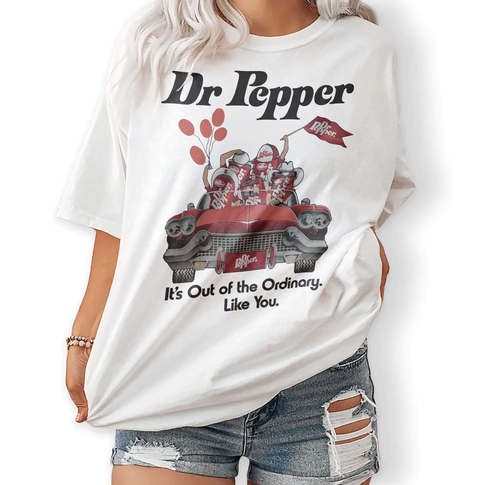 Dr. Pepper Vintage Dr. Pepper Car Graphic TShirt _675