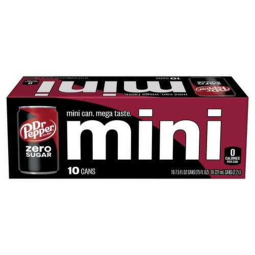 Dr Pepper Zero Sugar 10pk 7.5oz