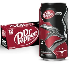 Dr Pepper 12枚セット Dr Pepper Zero Sugar Soda Pop, 12 fl oz, Free Case - 12 Pack