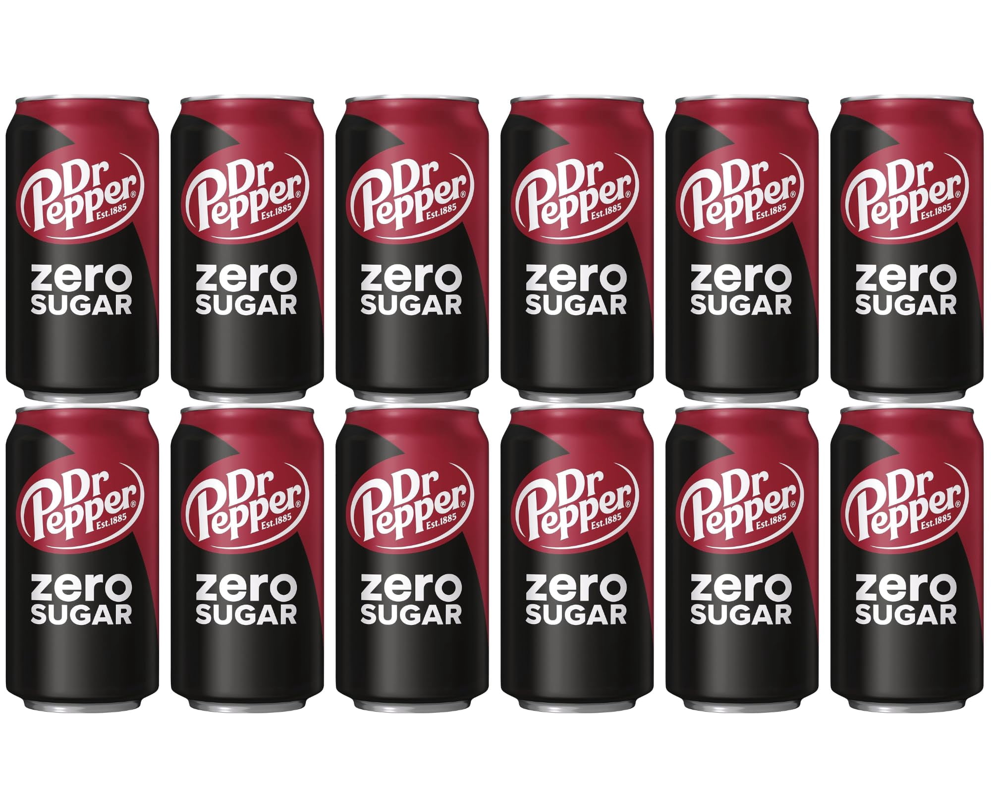 Dr. Pepper Zero Sugar Soda Cans, 12 Fl Oz, Zero Sugar 12 Pack of Diet Soda Soft Drinks – Ideal for Lunch Boxes, Pantry Supplies, Holiday Snacks, and Healthy Drinks; Comes in ComboCreations Box