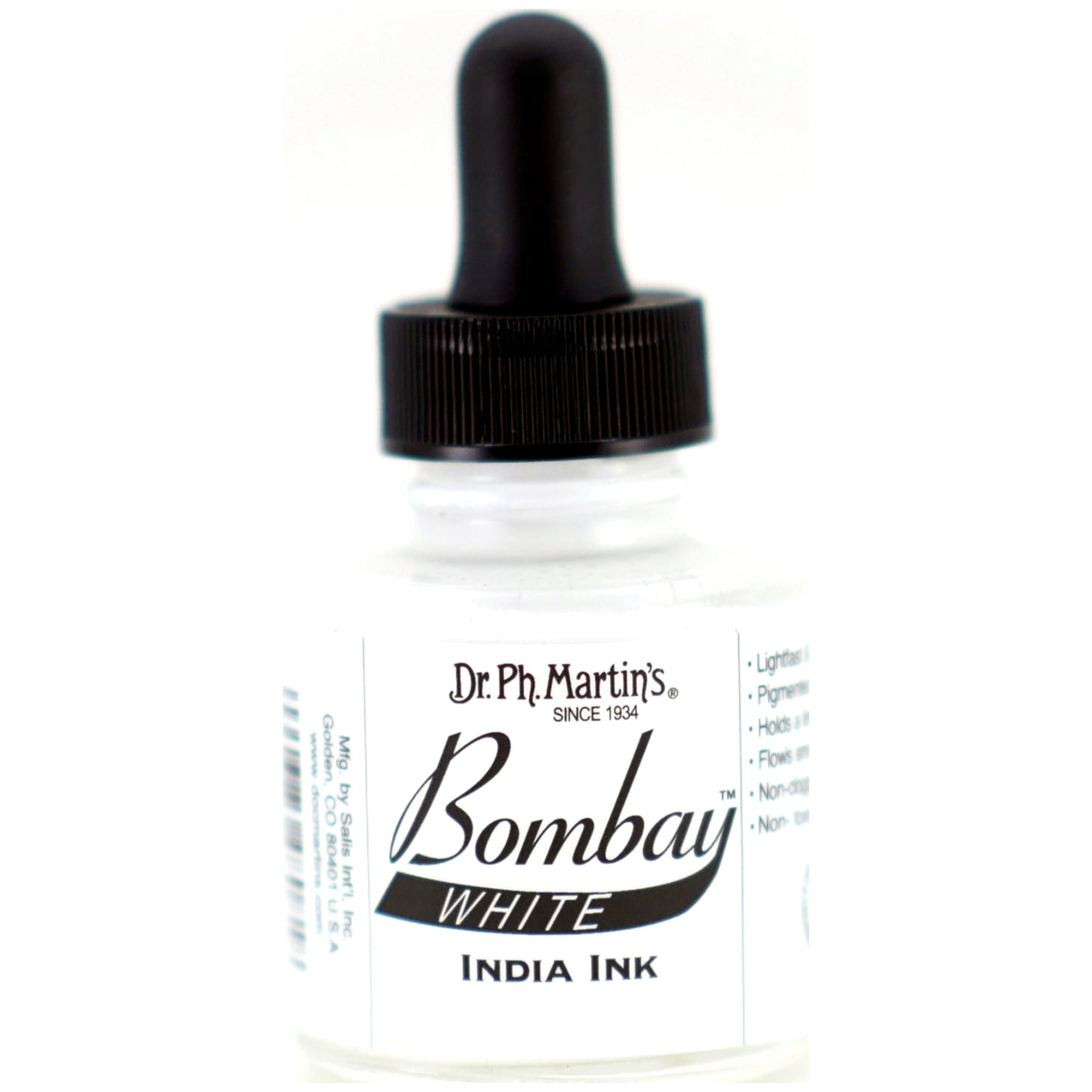Dr. Ph. Martin's Bombay India Ink Set, 1.0 oz, Waterproof, Lightfast ...