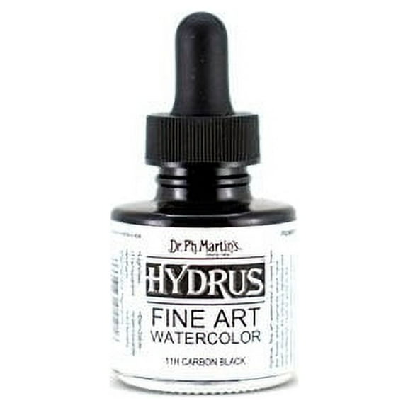 Dr. Ph. Martin's - Hydrus Fine Art Watercolor - Carbon Black