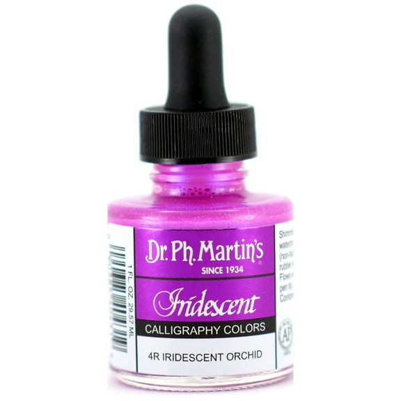 Dr. Ph. Martin's Iridescent Calligraphy Color, 1.0 oz, Iridescent Orchid (4R)
