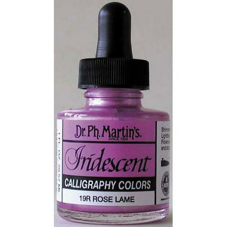 Dr. Ph. Martin's® Iridescent Calligraphy Color (24R) Ink Bottle, 1.0 US fl oz, Sequins Blue, 1 Bottle