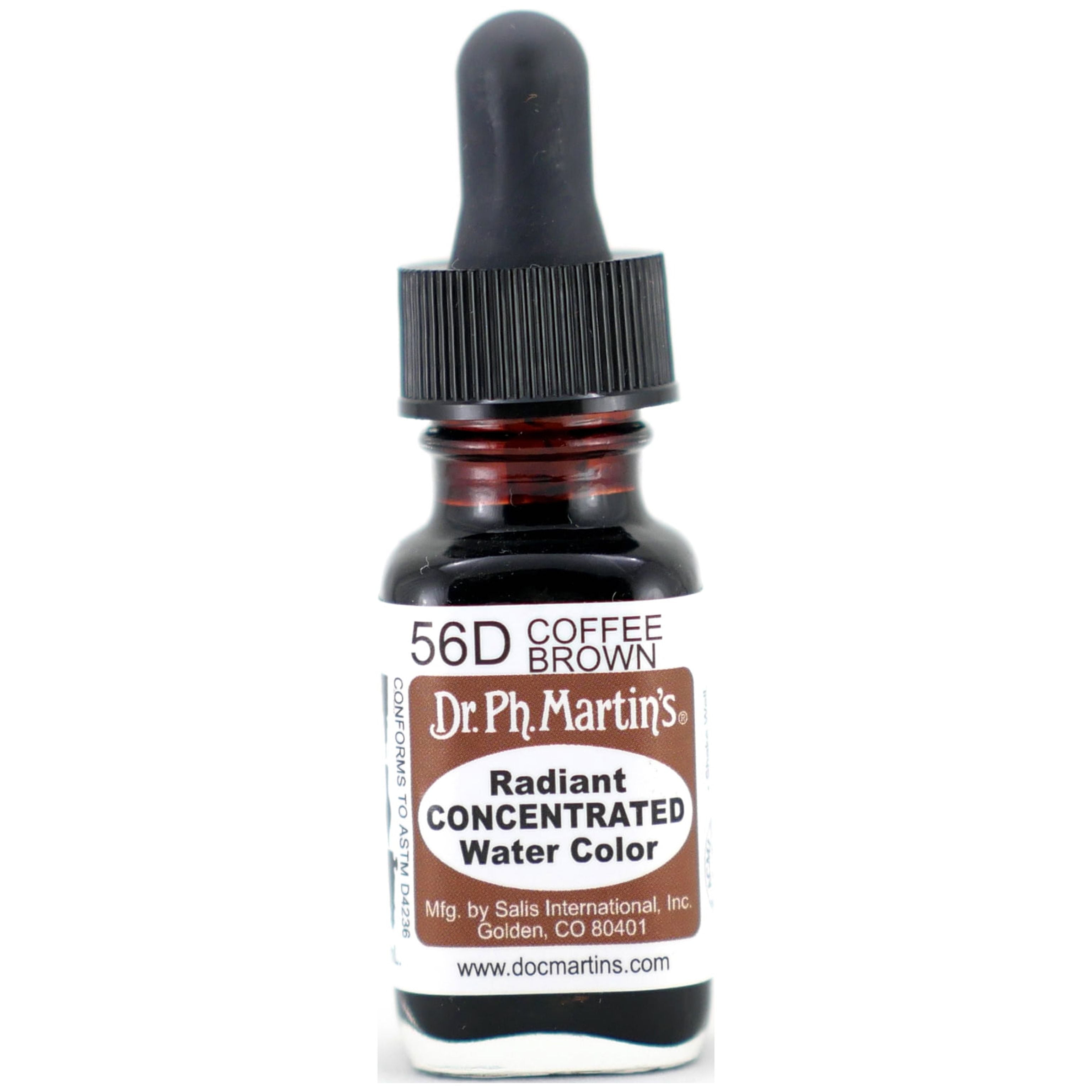 (未使用･未開封品)　Dr. Ph. Martin's Radiant Concentrated Water Color 0.5 oz Coffee Brown (56D) 7z28pnb Dr-Ph-Martin-s-Radiant-