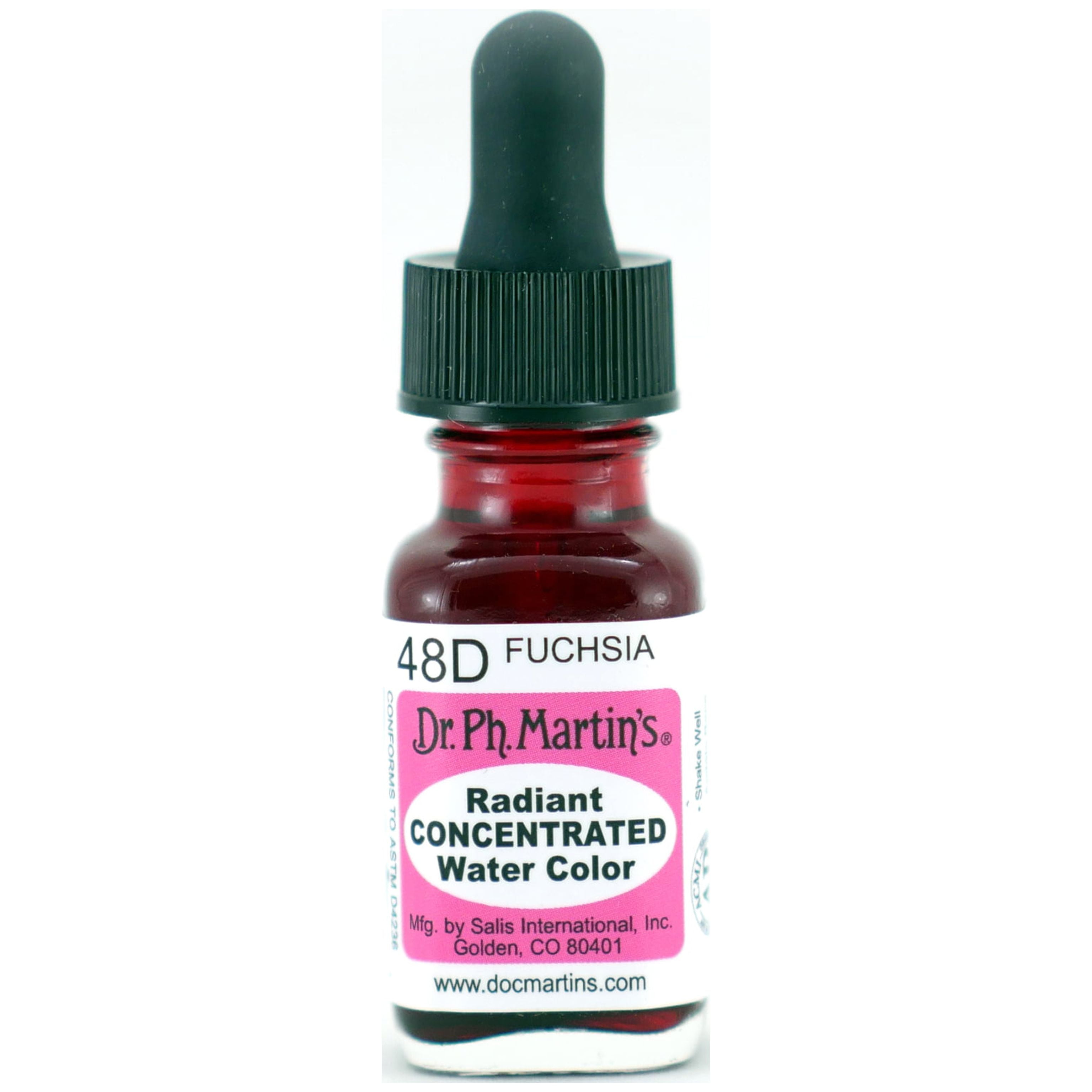 (未使用･未開封品)　Dr. Ph. Martin's Radiant Concentrated Water Color 0.5 oz Fuchsia (48D) 7z28pnb Dr-Ph-Martin-s-Radiant-