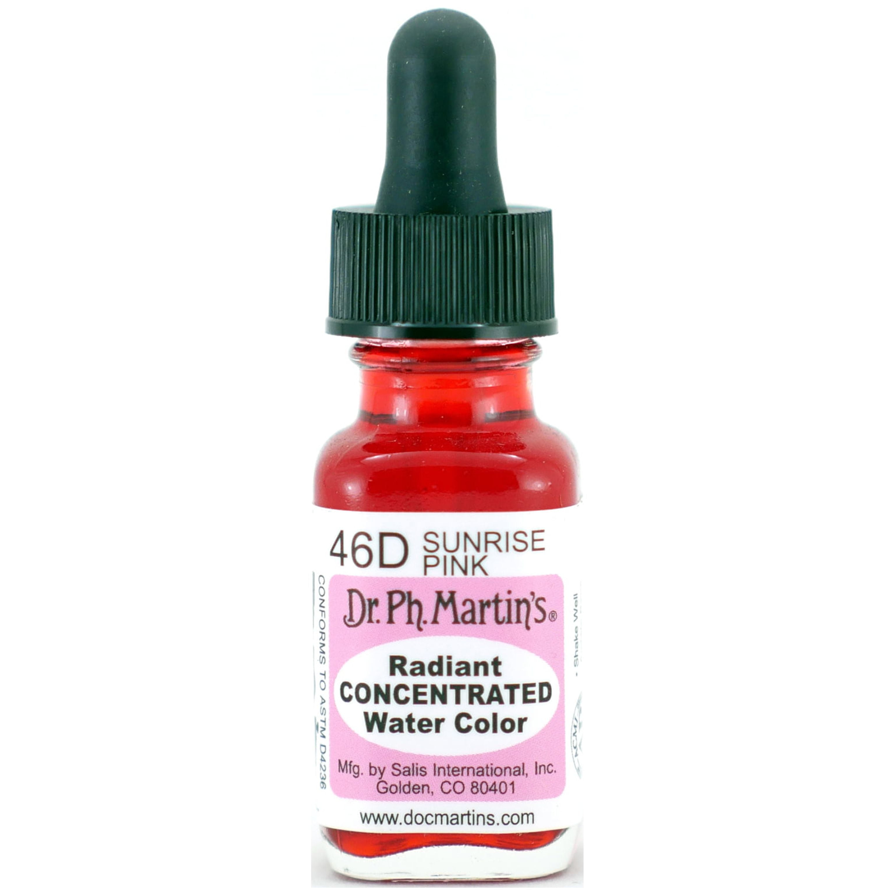 (未使用･未開封品)　Dr. Ph. Martin's Radiant Concentrated Water Color 0.5 oz Sunrise Pink (46D) 7z28pnb Dr-Ph-Martin-s-Radiant-