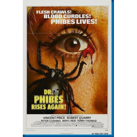 Dr Phibes Rises Again Movie Poster Art Poster 24x36 Unframed, Age: Adults, Rectangle Z Posters
