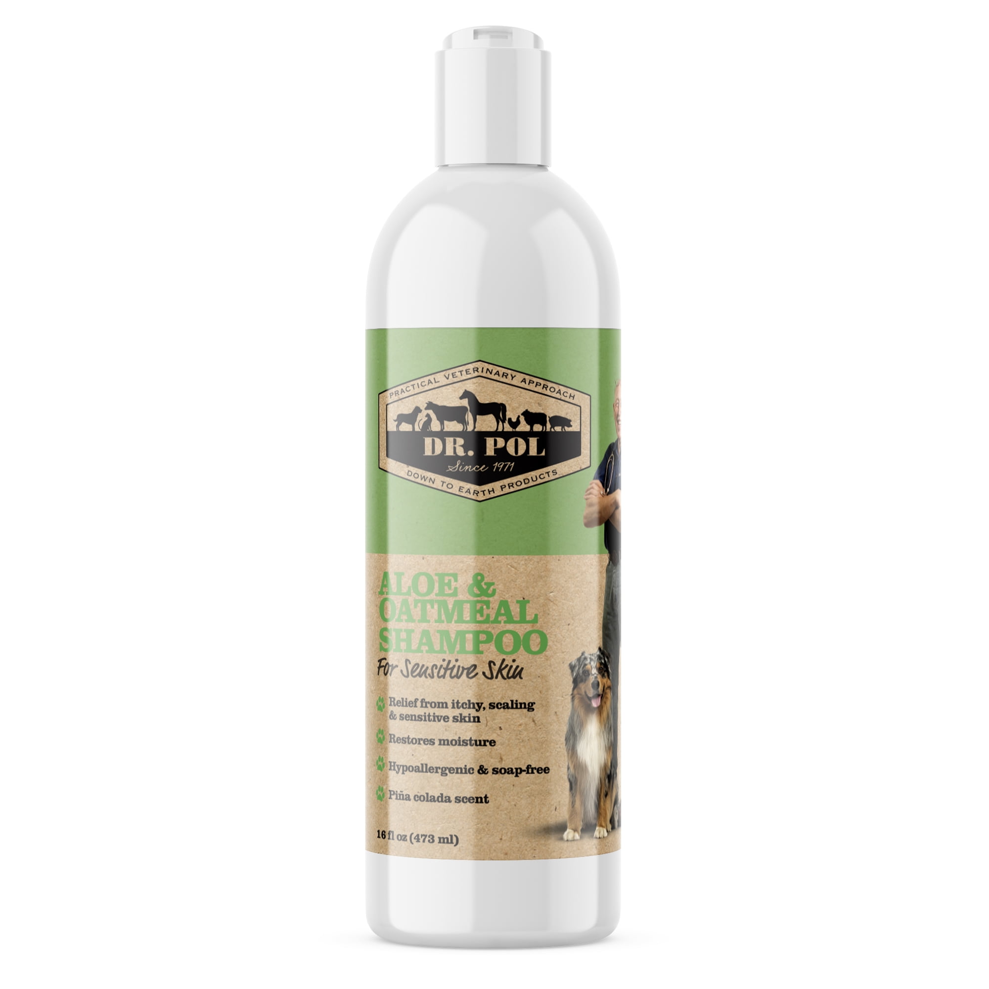 Dr. Pol Aloe Oatmeal Shampoo for Dogs Cats 16 oz Walmart