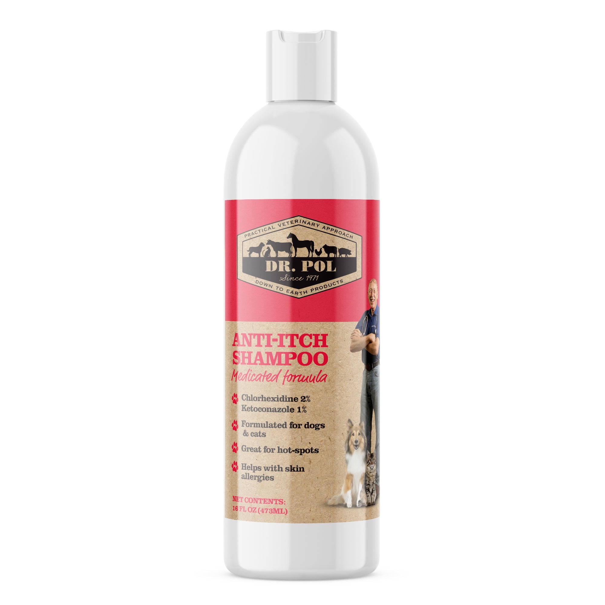 Dr. Pol Anti-Itch Shampoo for Dogs and Cats 16 oz - Walmart.com