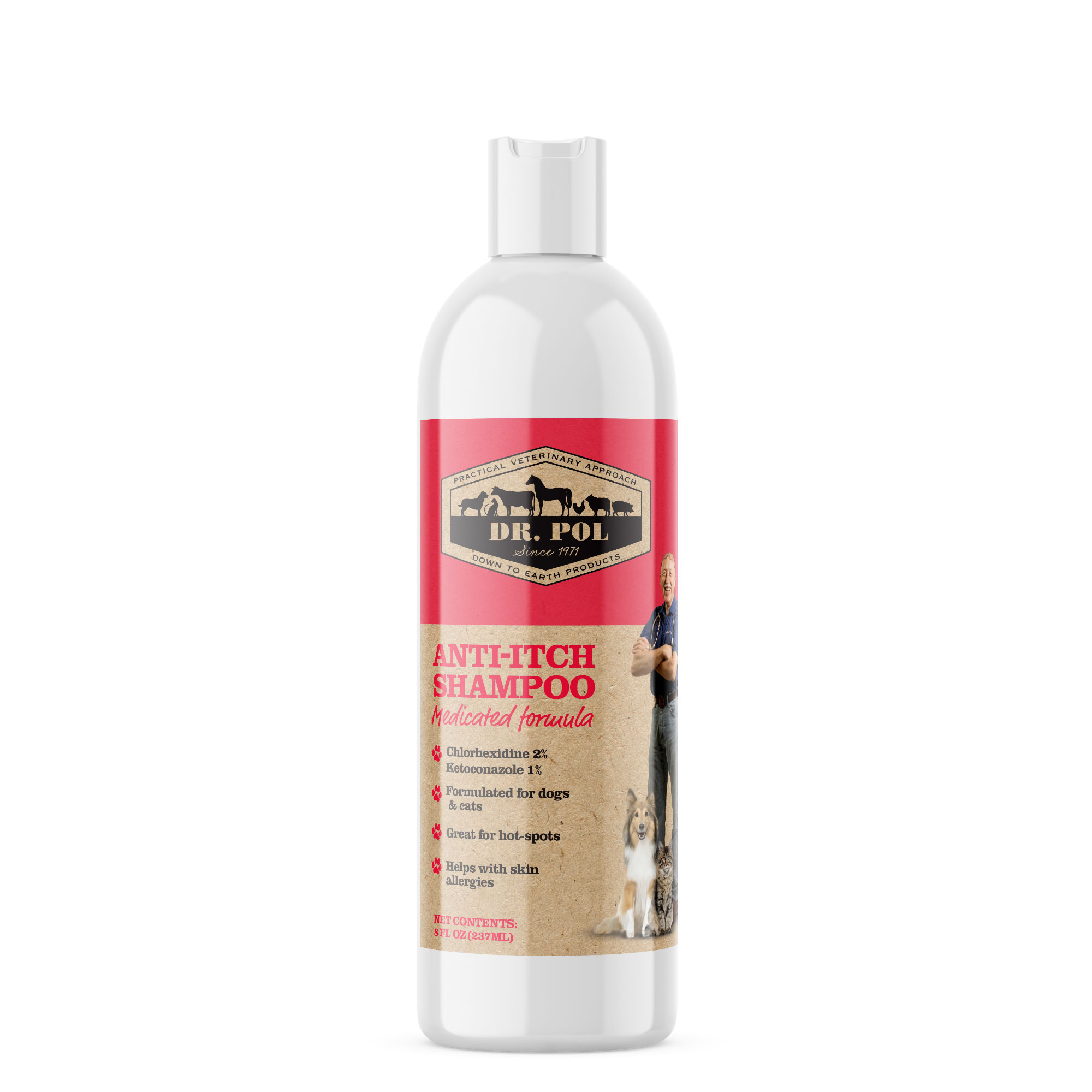 Dr. Pol Anti Itch Shampoo for Dogs and Cats 8 oz Walmart