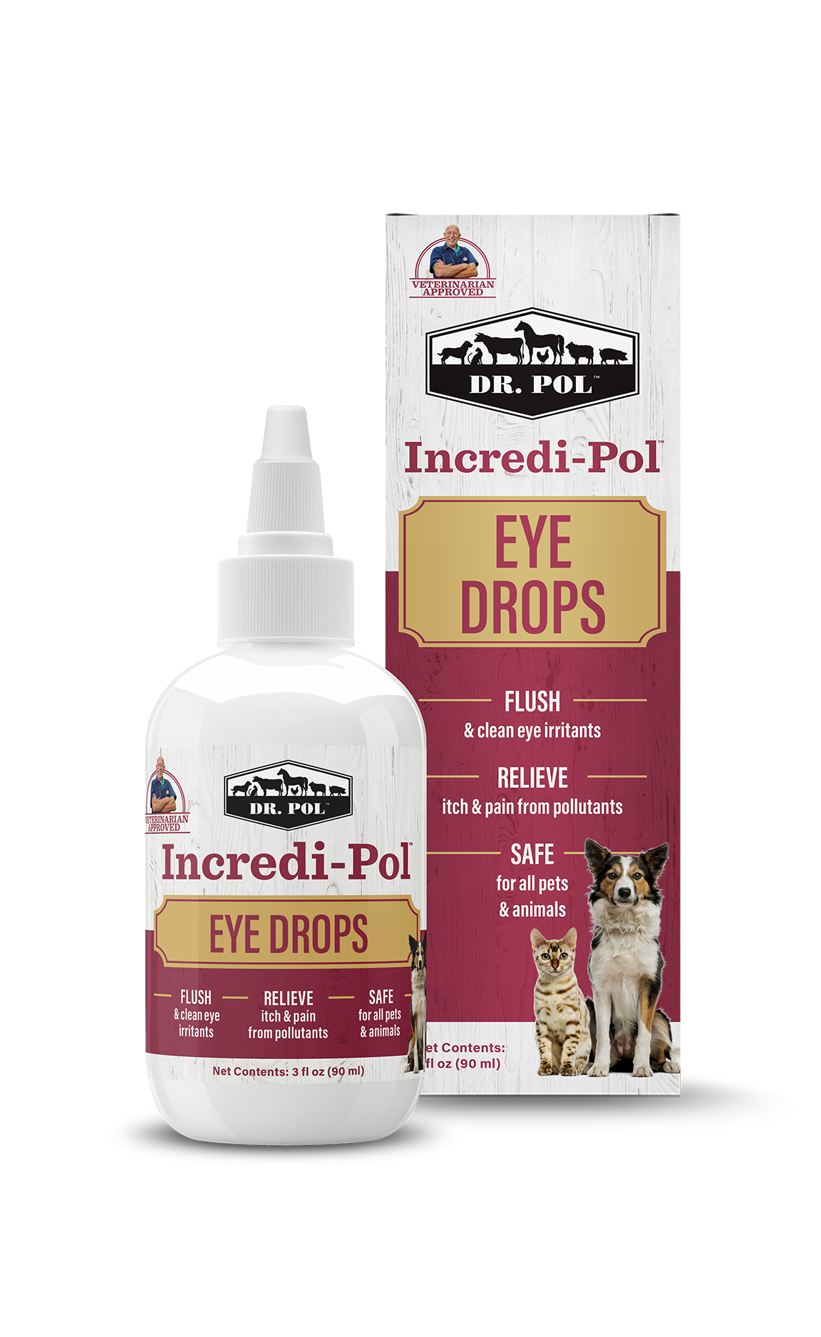 Dr. Goodpet EyeC All Natural Eye Drops for Dogs & Cats Zinc & Vitamin