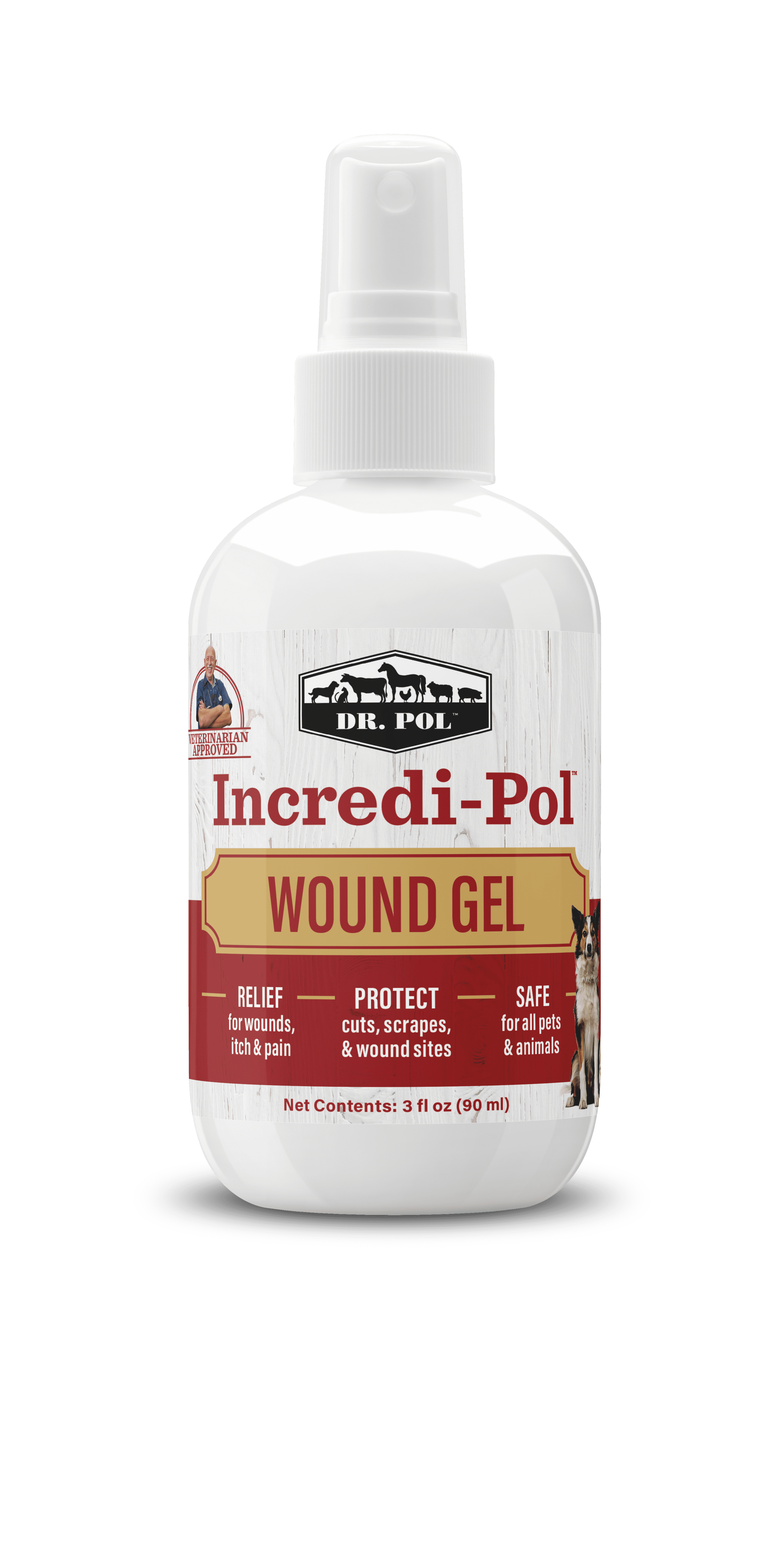 Dr. Pol IncrediPol Wound Gel for Dogs, Cats, and All Animals. 3ounce