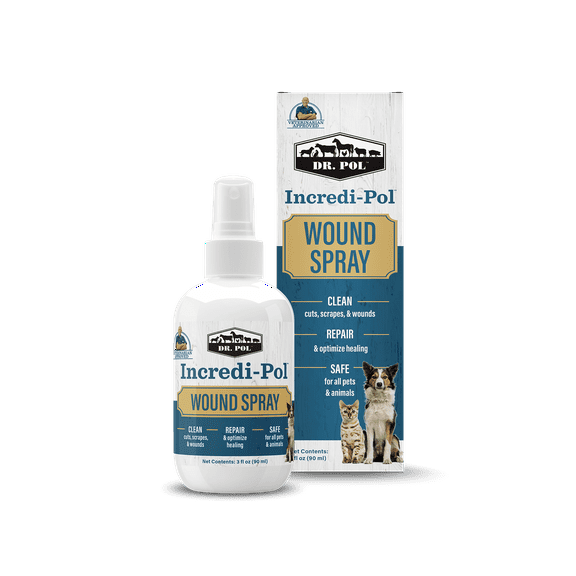 Dr. Pol Incredi-Pol Wound Spray for Dogs, Cats, and All Animals. 3-ounce