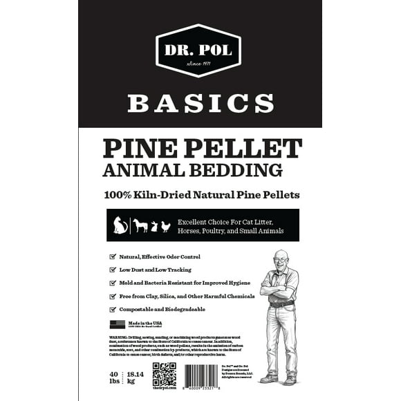 Dr. Pol Pine Pellets for Animal Bedding and Cat Litter, 40 lbs