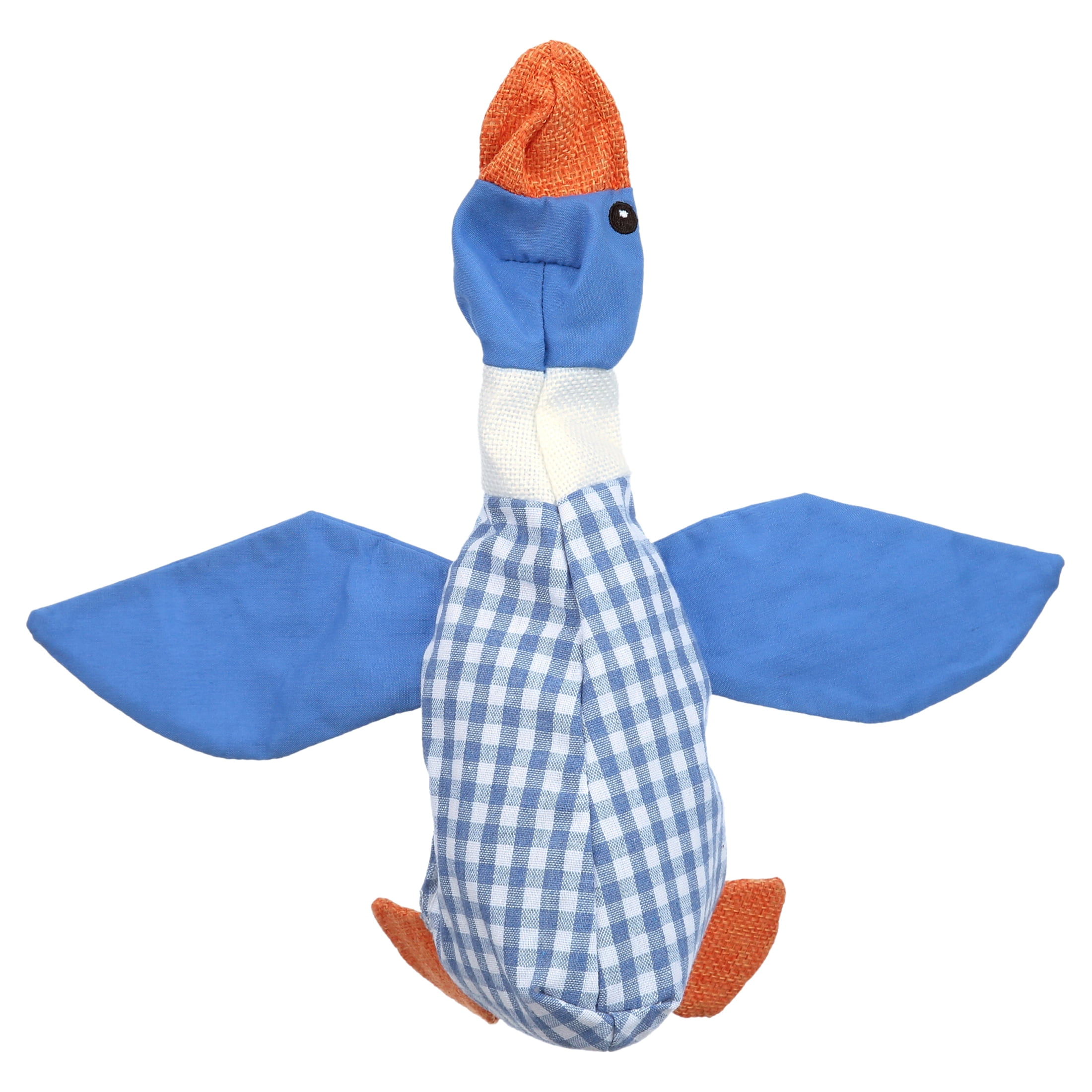 Dr. Pol Plush Squawking Plaid Duck, Blue