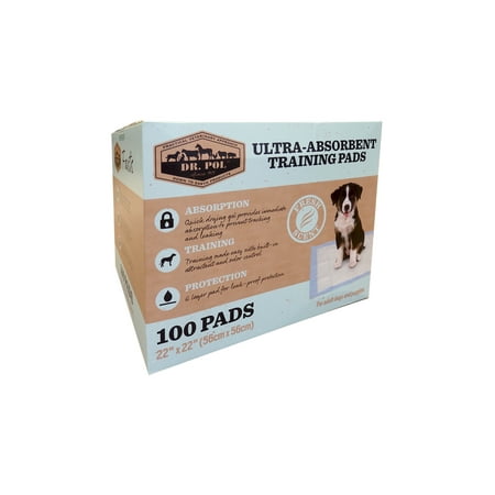 Dr. Pol 100 Count Ultra-Absorbent Fresh Scent Training Pads- 22x22