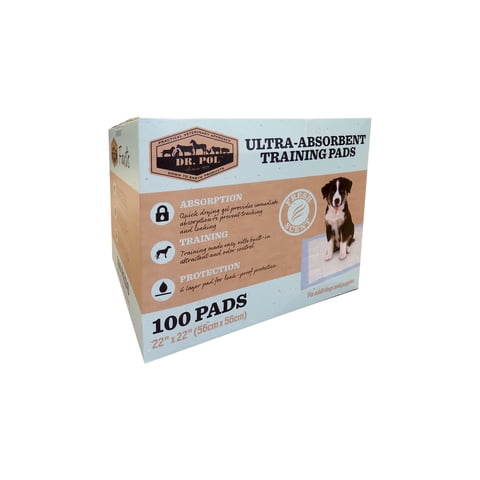 Dr. Pol 100 Count Ultra-Absorbent Fresh Scent Training Pads- 22x22