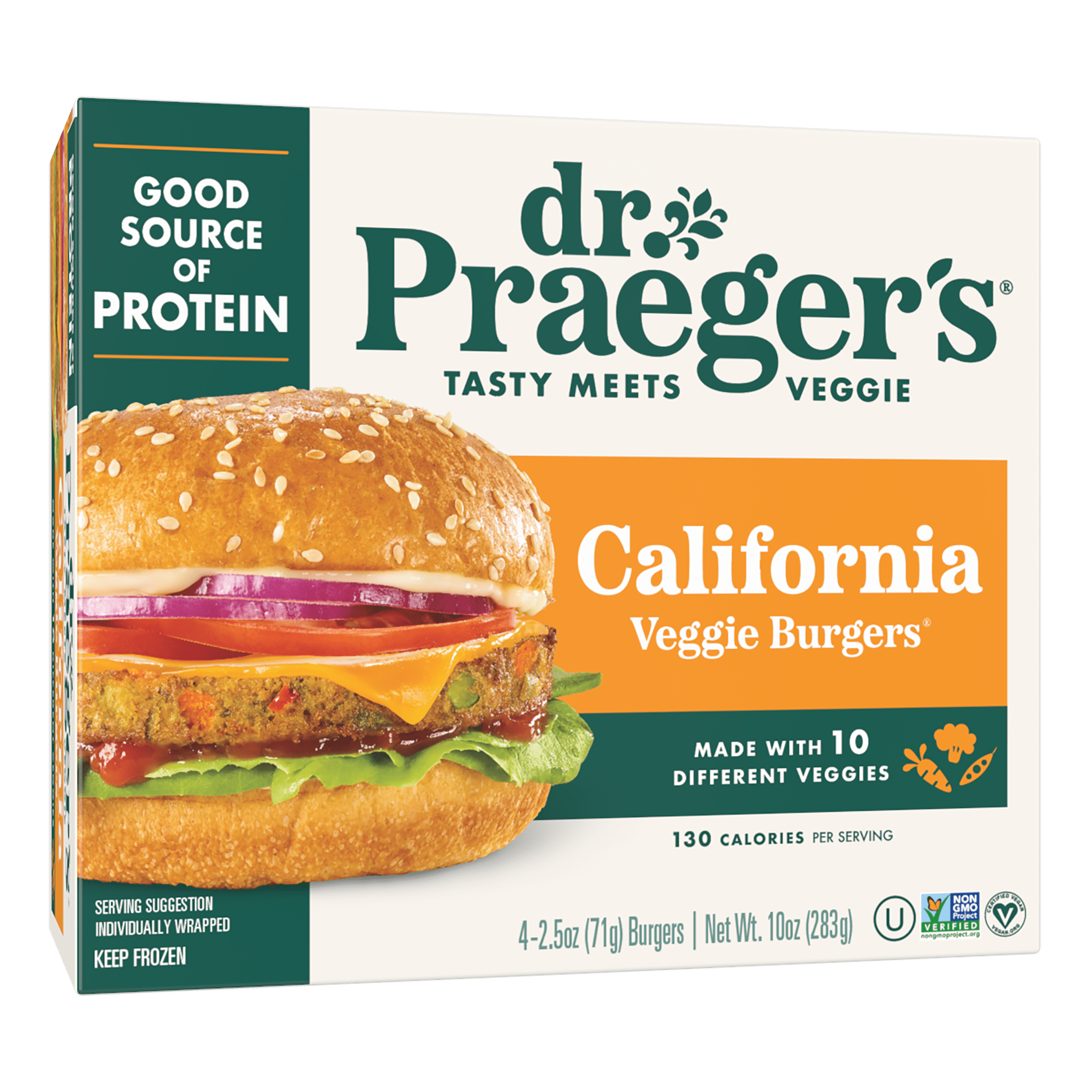 Dr. Praeger’s California Veggie Burgers, 10 oz (283g)
