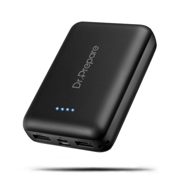 Dr. Prepare 10000mAh Power Bank for Cell Phone / Fan, Outdoor Camping, Black