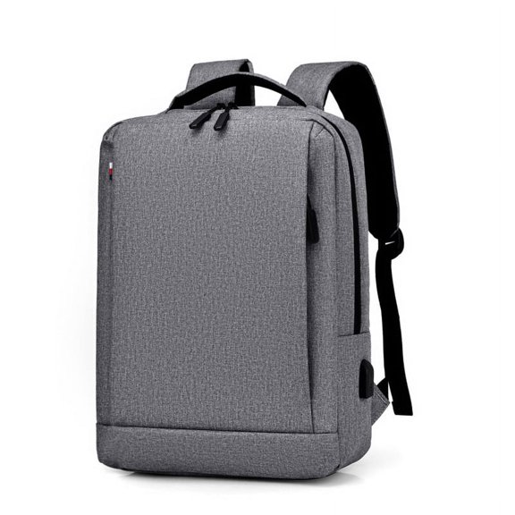 Dr. Qiu Foreign Trade Backpack Custom Printed LOGO Gift Printing Backpack Male School Bag Female USB Business Computer Bag,Grey