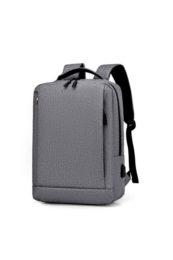 Dr. Qiu Foreign Trade Backpack Custom Printed LOGO Gift Printing Backpack Male School Bag Female USB Business Computer Bag,Grey